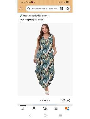 Sampeel Women's Floral Long Dress NWT XXL Beach Summertime Vacation Cruise